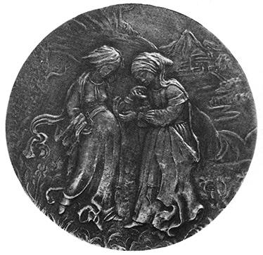 Fájl:E. Lakatos Aranka, M. S. mester, 1988, bronz, átm. 11,2 cm.jpg