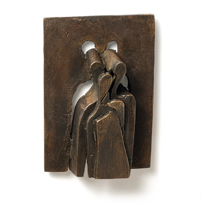 Fájl:E. lakatos-aranka, Portré I., 2009, bronz, viaszvesztéses, 100 x 140 mm, m 38 mm.jpg