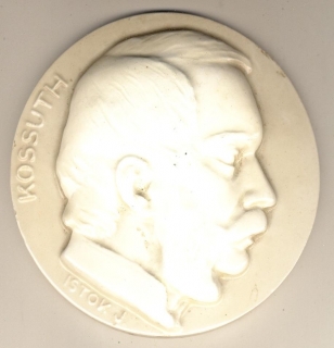 Fájl:Istók János, Kossuth Lajos, Centenáriumi év 1848-1948 eo. porcelán plakett 113mm.jpg