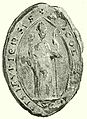 Kálmán győri püspök (1337-1375) (Károly Róbert király természetes fiának) pecsétje