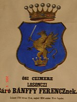 Bánffy Ferenc halotti címere, 1834