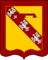 A d'Elbeuf hercegek mellékjegye a Lotharingiai-Guise címer vörös keretben