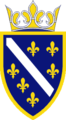 A boszniai bánság címere a 12. századtól 1463-ig