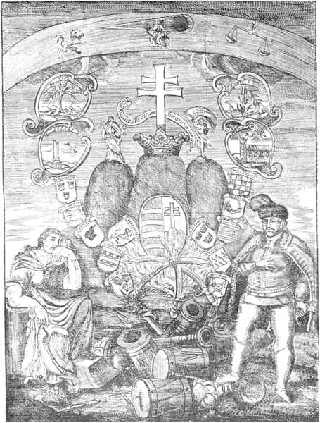Fájl:Kerekes Márton, Tristium Ungariae, 1729. címlapmetszet.png