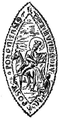 A pozsonyi káptalan prépostjának pecsétje, 1384