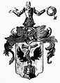 A behárfalvi Bohus család címerének másolata a Matiasovsky féle gyűjteményből