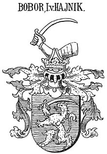 Hajniki Bobor címer, 1684.jpg