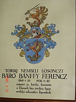 Bánffy Ferenc halotti címere, 1938