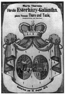 THURN UND TAXIS MÁRIA TERÉZIA (HERCEG ESTERHÁZY PÁLNÉ) (1793-1874) halotti címere.png