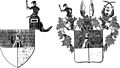 A csömöri Zay család címere a XIV. században és 1560 körül
