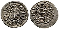 Kálmán (1095-1116) ezüstpénze CNH. I. 45.jpg