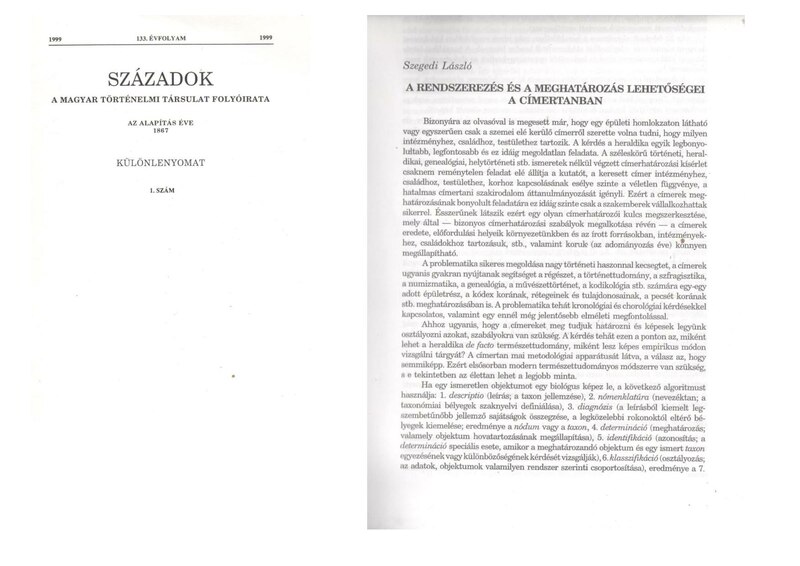 Fájl:Szegedi László, Címerhatározás, Századok 1999-1.pdf