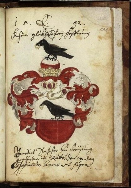 Fájl:Schifer zu Preyling, Benedict címere, 1592.jpg