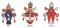 Lófejpajzsok pápai címereken