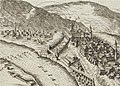 Buda 1684-es ostroma a Rózsadomb felől