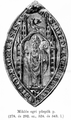 Dörögdi Miklós egri püspök (1330–1361) pecsétje, 1358