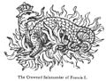 I. Ferenc francia király szalamandra címerjele