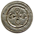 III. Béla ezüst dénára, hátlap