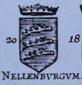 Nellenburg címere Jacob Franquartnál, az ő színjelölési módszerével