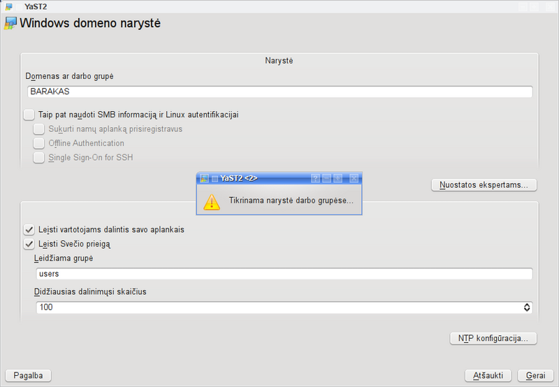 Vaizdas:OpenSUSE 112 YaST SAMBA klientas.png