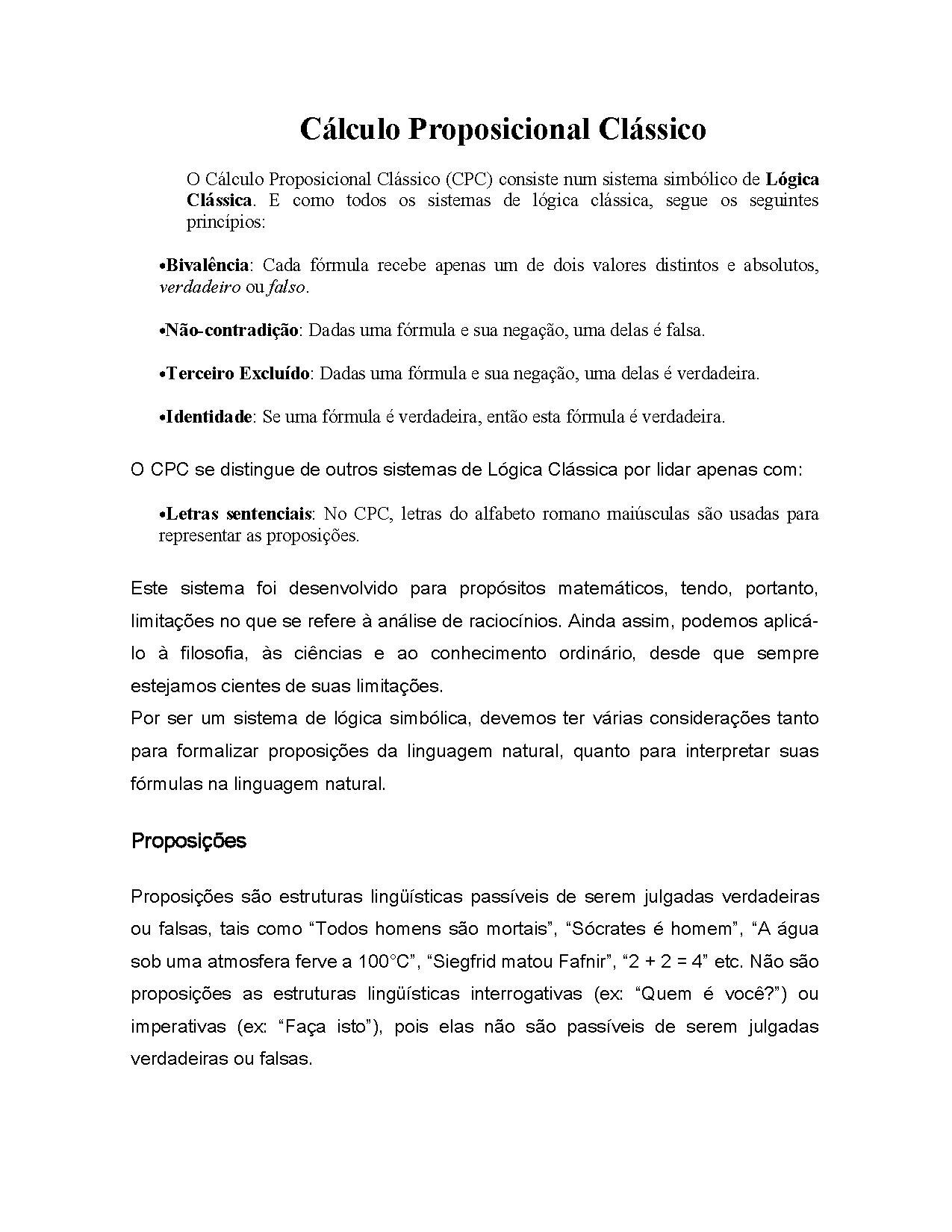 Cálculo Proposicional Clássico.pdf