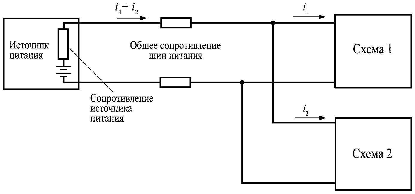 Файл:Схема с общим источником питания.png — Викиучебник