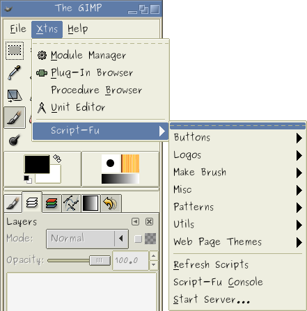 ไฟล์:Gimp.mainmenu xtn script-fu.png