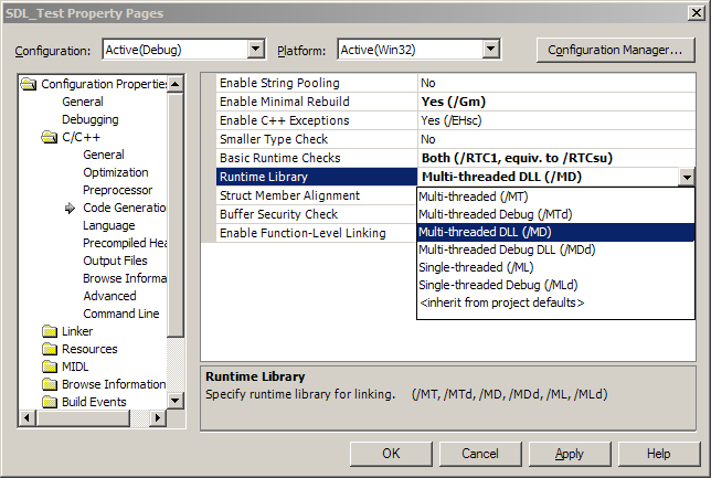 Test properties