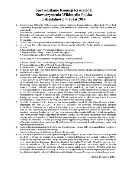 Plik:Sprawozdanie KR SWmPl za 2014.pdf