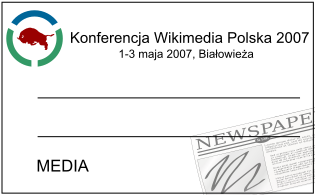 Konferencja Wikimedia Polska 2007 - wzór identyfikatora2.svg
