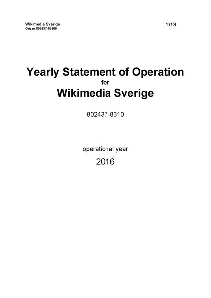 Fil:Yearly Statement of Operation 2016, Wikimedia Sverige.pdf