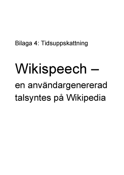Fil:Wikispeech - Bilaga 4 Tidsuppskattningar-final.pdf