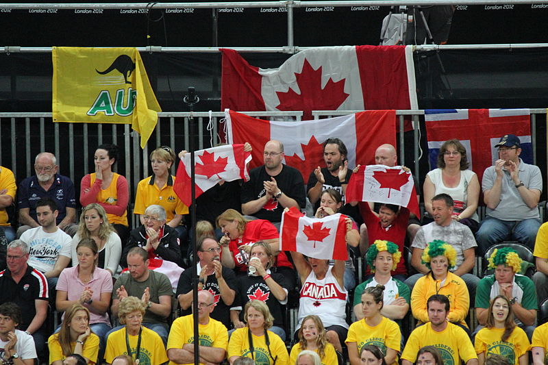 File:Canadian fans at Aus v Canada eh 2214.JPG