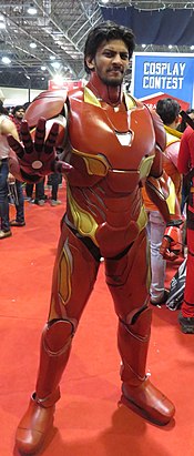 Cosplayer caosplaying Marvel's Iron Man. Image: Agastya.