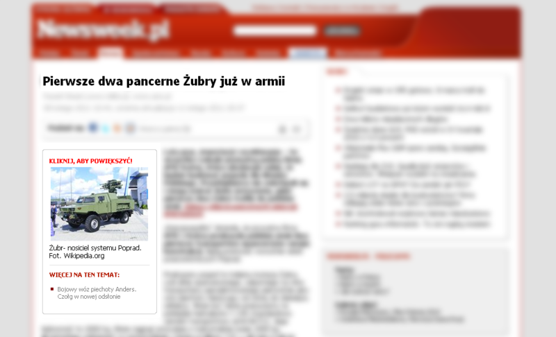 Plik:AMZ Kutno Żubr pojazdy- Pancerny Żubr już w armii AMZ - Wiadomości - Newsweek.pl 1299067656662.png