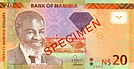 Namibia-Dollar 20 vorne - 2013.jpg