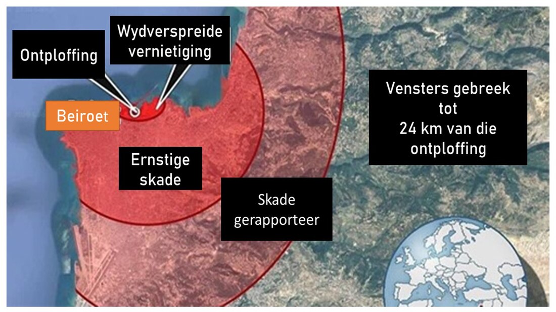 Ontploffing in die Beiroet-hawe in 2020