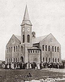 Die NG kerk Boksburg, ingewy op 26 Oktober 1912.