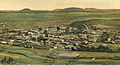Die dorp soos uitgebeeld op 'n poskaart van omstreeks 1900.
