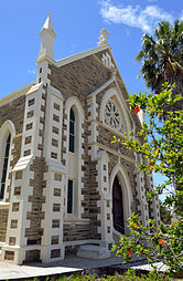 Die voorkant van Jansenville se NG kerk.