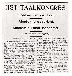 Afrikaans: Klassifikasie, Geskiedenis, Die Afrikaanse Taalbeweging