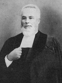 Ds. George Daneel (1836–1899), 37 jaar lank leraar van die NG gemeente Heidelberg, Wes-Kaap, sy enigste gemeente.