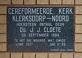 Gereformeerde Kerk Klerksdorp-Noord