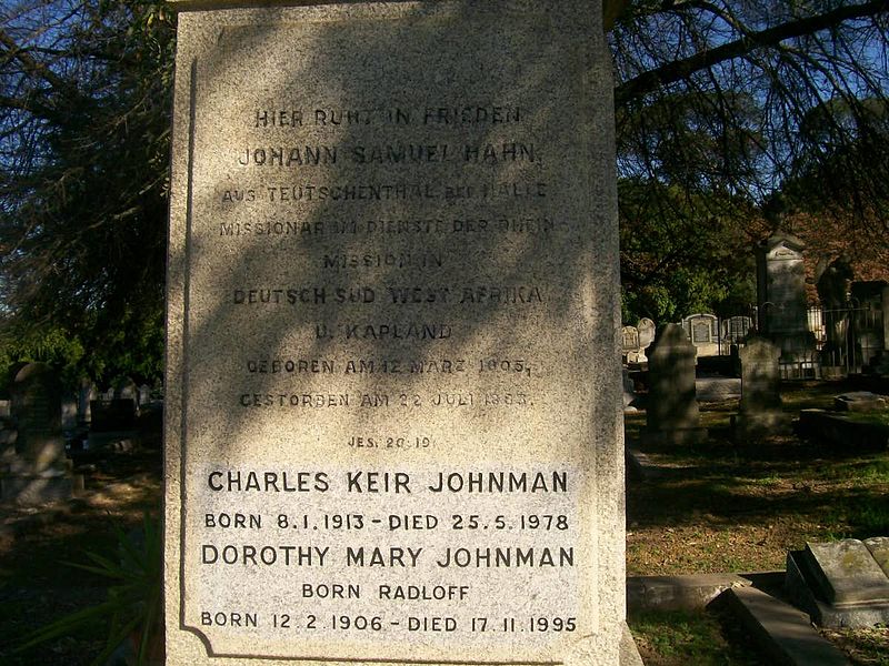 Lêer:Grafsteen Johannes Samuel Hahn, Stellenbosch.JPG