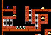 لقطة من لعبة Championship Lode Runner لنظام الفايكوم.png