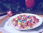 طبق الحلوى التقليديّة ليوم البربارة؛ وهو عيد مسيحي يُحتفل فيه بشكل خاص بين المسيحيون في بلاد الشام.