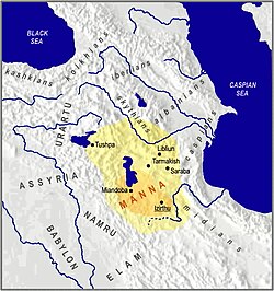 Manna dövlətinin tarixi ərazisi