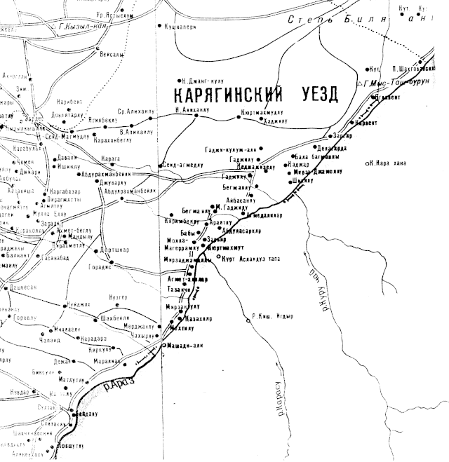 Cəbrayıl qəzası xəritədə