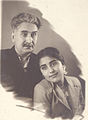 Səməd Vurğunun qızı Aybəniz Vəkilova ilə-may 1950
