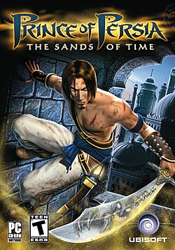 "Prince of Persia: The Sands of Time" video oyununun afişası